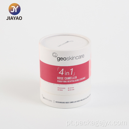 Tubo de papel cilíndrico premium para cuidados de beleza